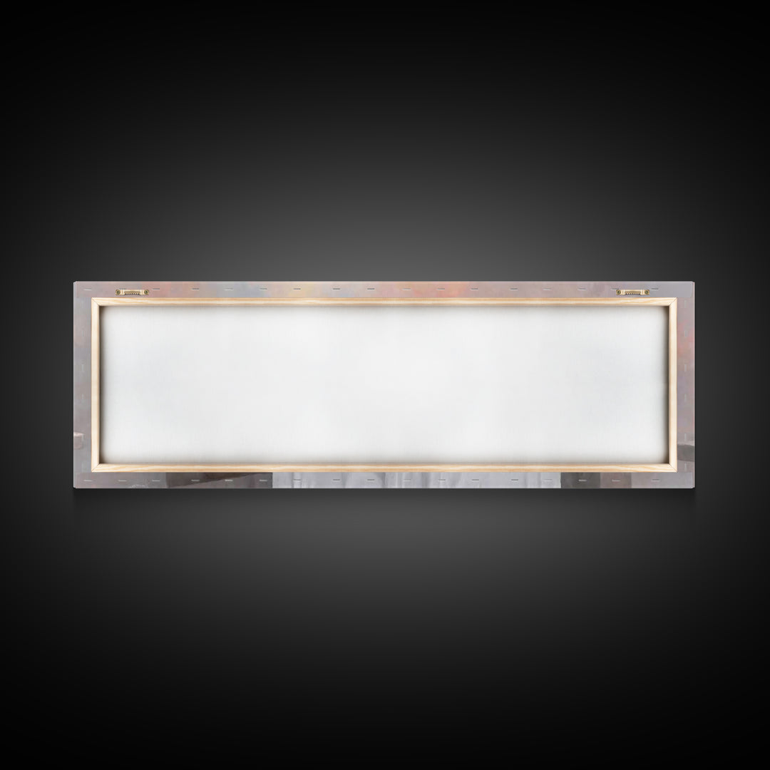 Table Of Blessing – Framed Canvas Print – Christian Wall Art – Christian Art Canvas – Christian Painting – Christmas Art – Panoramic Frame
