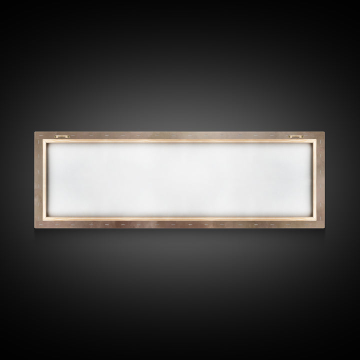 Sacred Table Light, Framed Canvas Print, Christian Art Canvas, Christian Wall Art, Panoramic Painting, Christmas Art