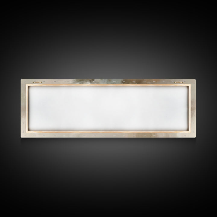 Gentle Advent Calm – Framed Canvas Print – Christmas Art – Panoramic Frame – Christian Wall Art – Modern Christian Art – Christmas Canvas W