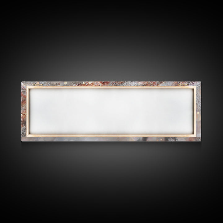 Sacred Snowfall Grace | Framed Canvas Print | Christian Christmas Art | Panoramic Wall Art | Christmas Art Prints | Christian Decor | Vinta