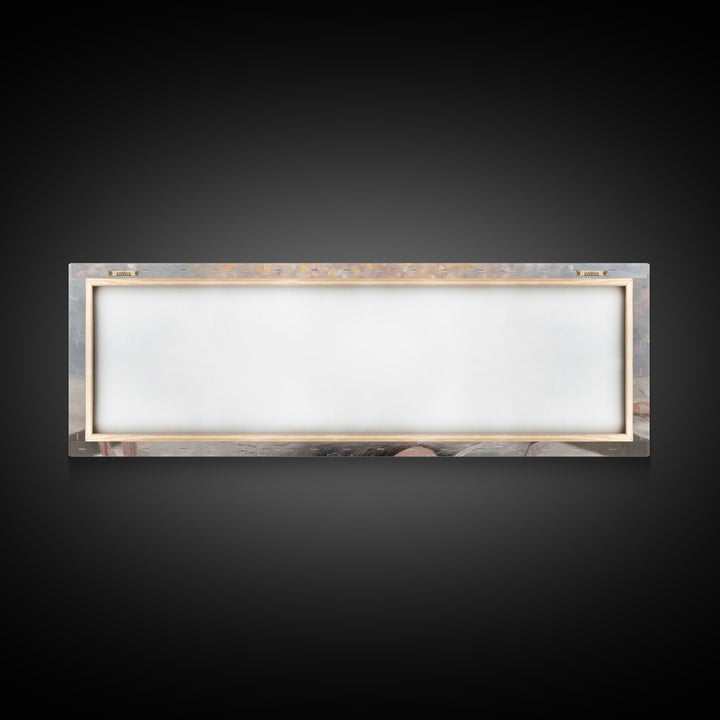 Winter Devotion – Framed Canvas Print – Christian Art Canvas – Panoramic Art – Christian Christmas Art – Christian Wall Art