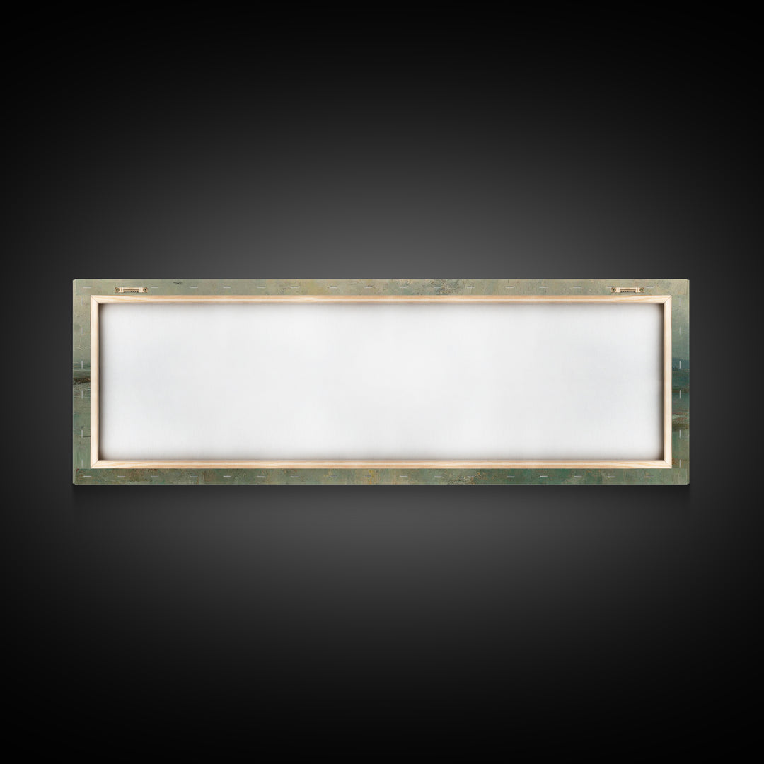Light Of His Steps – Framed Canvas Print – Christian Wall Art – Panoramic Art – Christian Art Canvas – Jesus Painting