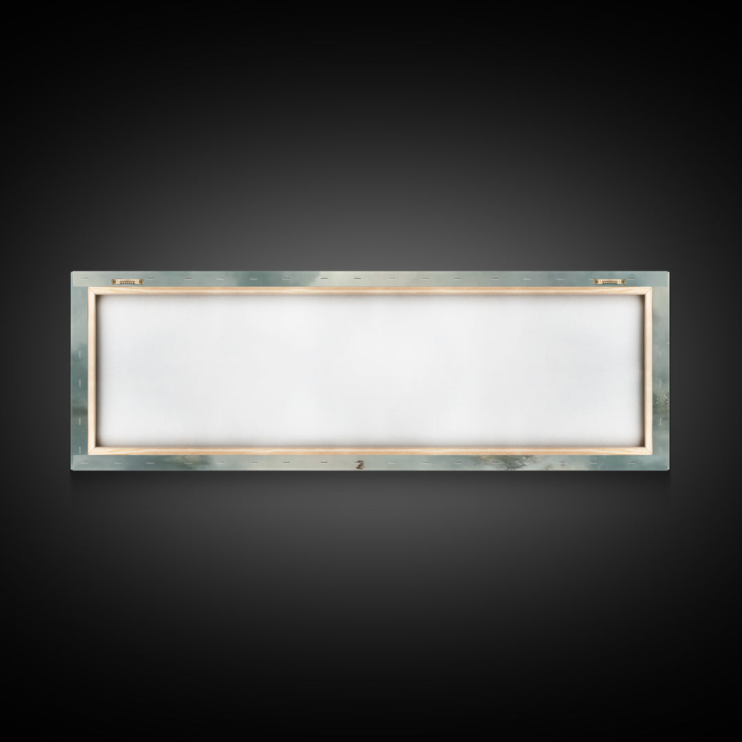 Walk Of Peace, Framed Canvas Print, Christian Wall Art, Christian Art Canvas, Panoramic Art, Large Jesus Painting