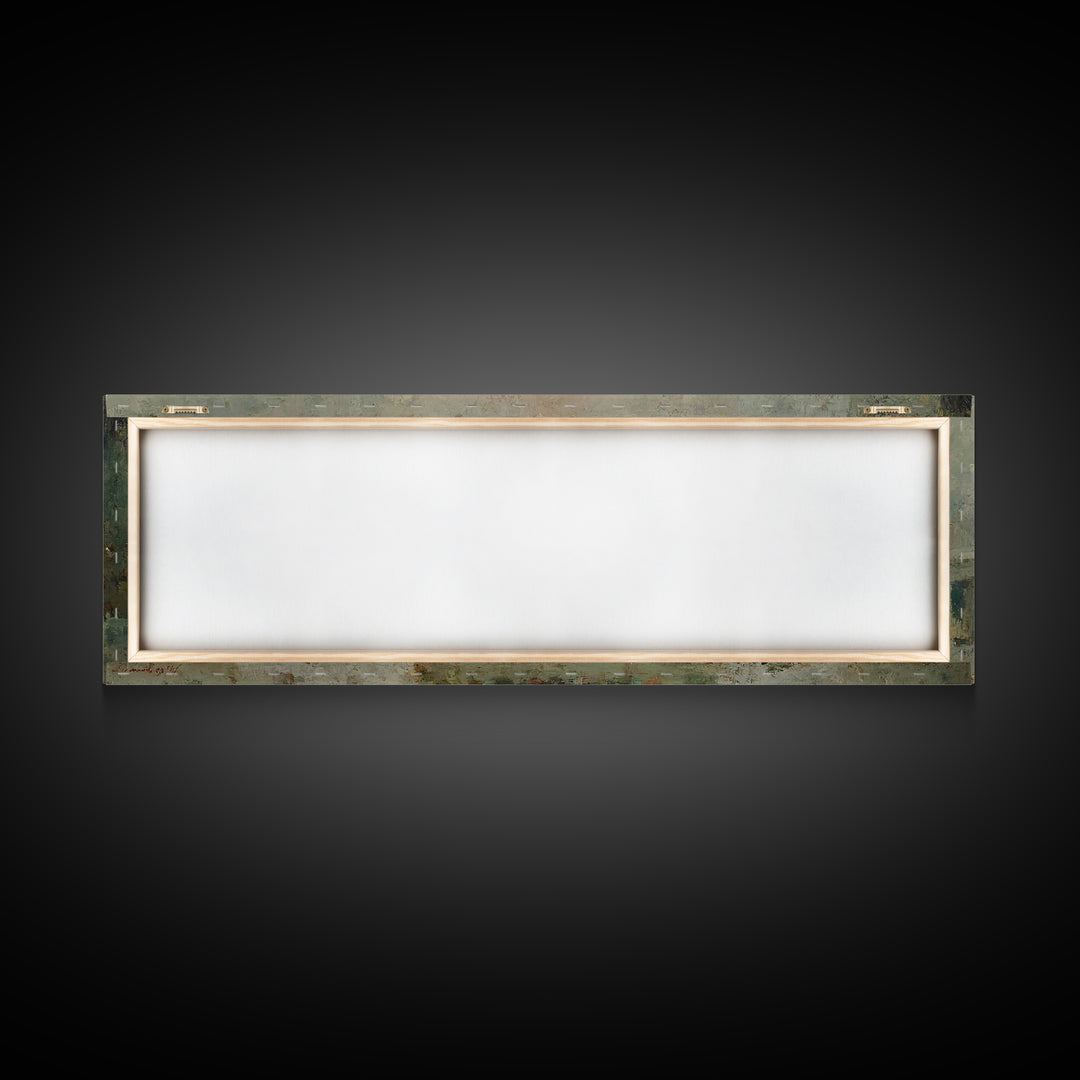 Advent Light | Framed Canvas Print | Panoramic Painting | Christian Wall Art | Christian Art Canvas | Christian Christmas Art