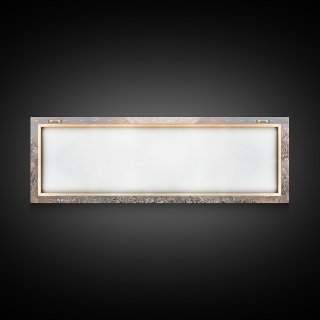 Blessed Meadow Slumber | Framed Canvas Print | Christian Art Canvas | Christmas Art | Panoramic Print | Christian Wall Art | Christian Chri