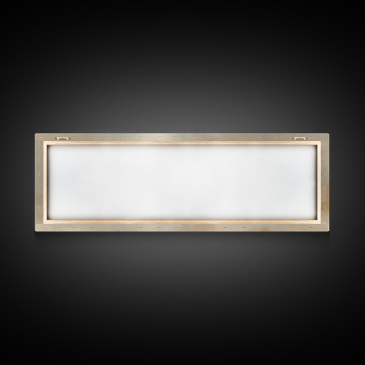 Soft Manger Light – Framed Canvas Print – Christian Wall Art – Panoramic Frame – Christian Christmas Art – Christian Art Canvas – Christmas