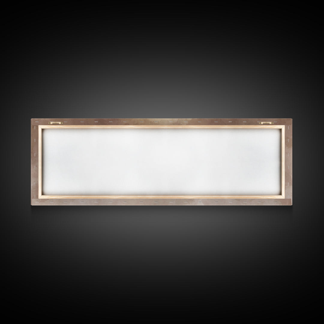 Celestial Manger Mist | Framed Canvas Print | Christian Art | Panoramic Wall Art | Christian Christmas Art | Jesus Art Print | Christmas Ca