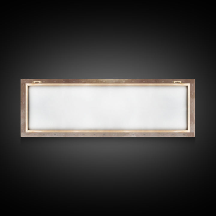 Celestial Manger Mist | Framed Canvas Print | Christian Art | Panoramic Wall Art | Christian Christmas Art | Jesus Art Print | Christmas Ca