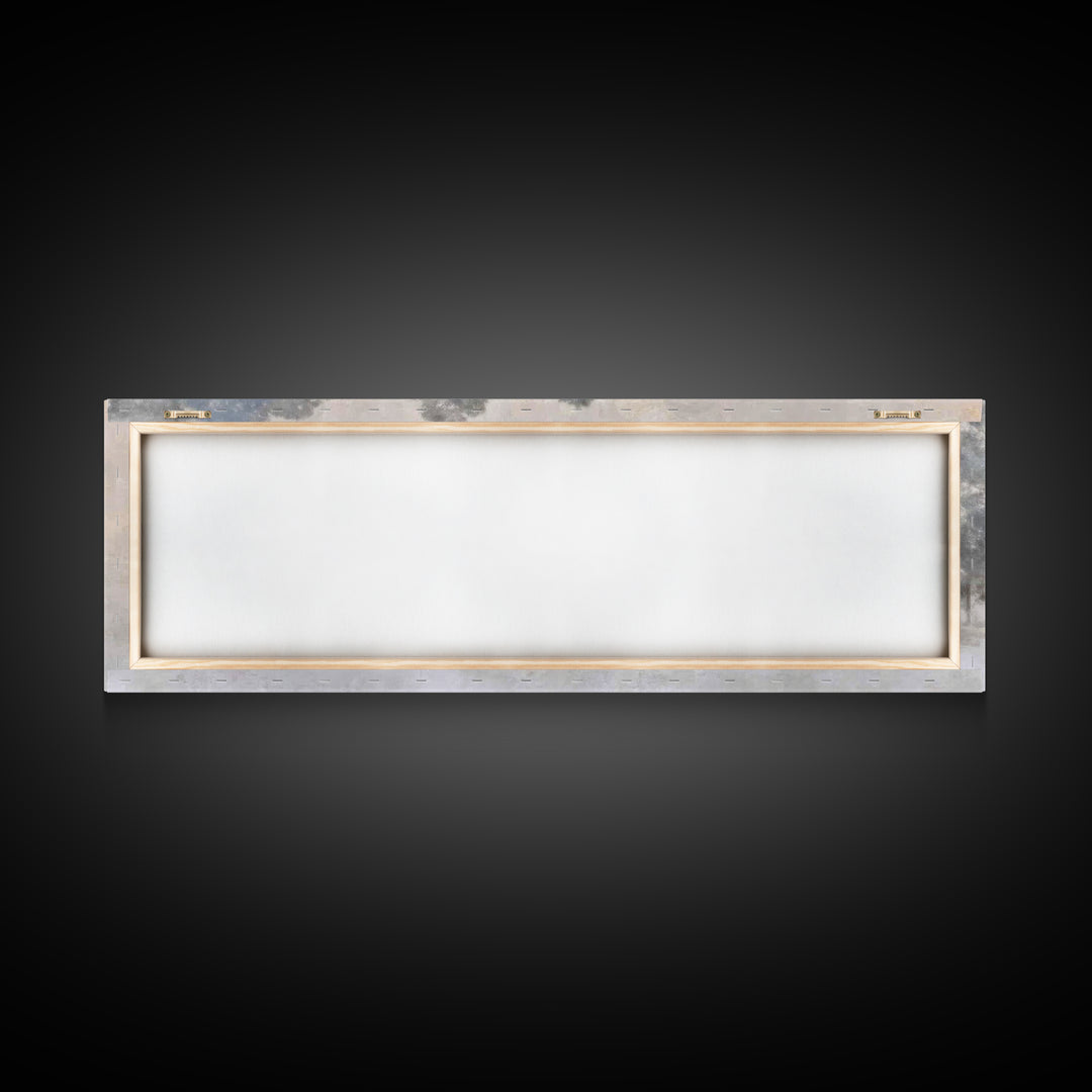 Winter Chapel Peace | Framed Canvas Print | Panoramic Art | Christian Wall Art | Christian Art Canvas | Christmas Art | Christian Christmas