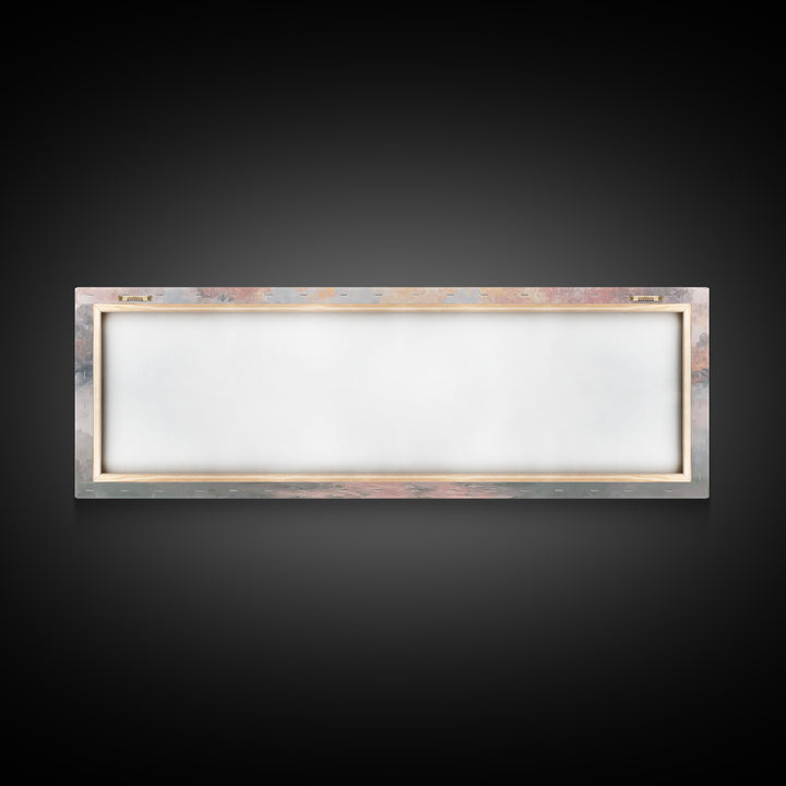 Radiant Glory Walk | Framed Canvas Print | Jesus Christmas Art | Christian Art Canvas | Modern Christian Art | Panoramic Frame | Christian