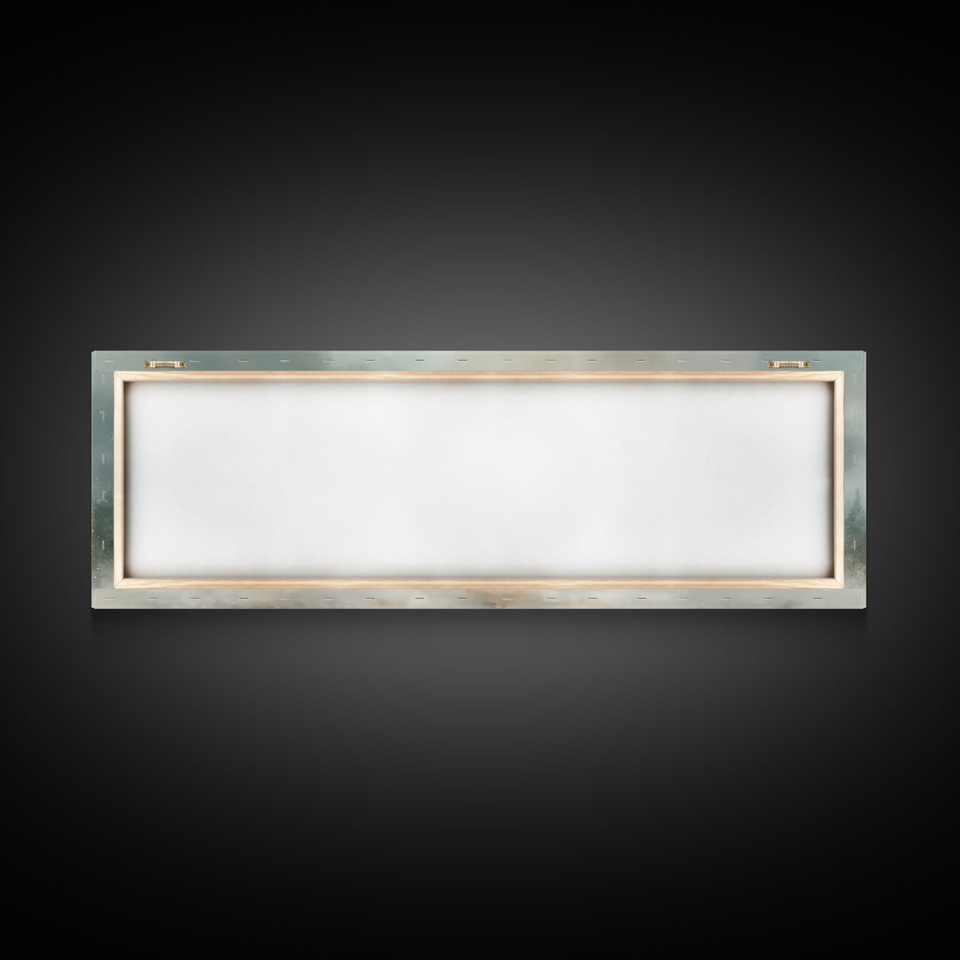 Morning Grace Walk, Framed Canvas Print, Christian Wall Art, Christian Art Canvas, Jesus Art Print, Panoramic Painting, Modern Christian Pa