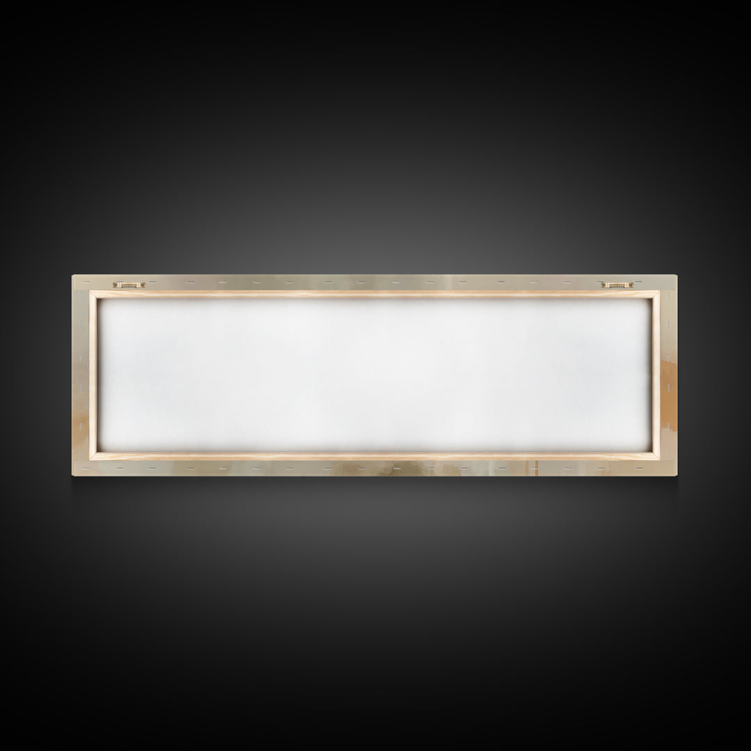Lily Field Calm – Framed Canvas Print – Christian Art – Subtle Christian Paintings – Christian Art Canvas – Panoramic Print – Christian Wal