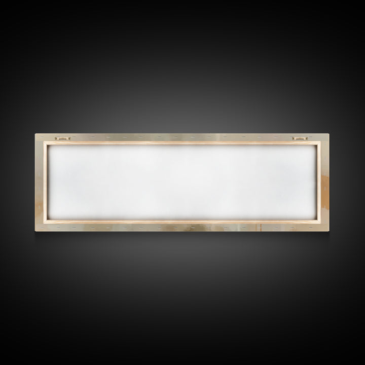 Lily Field Calm – Framed Canvas Print – Christian Art – Subtle Christian Paintings – Christian Art Canvas – Panoramic Print – Christian Wal