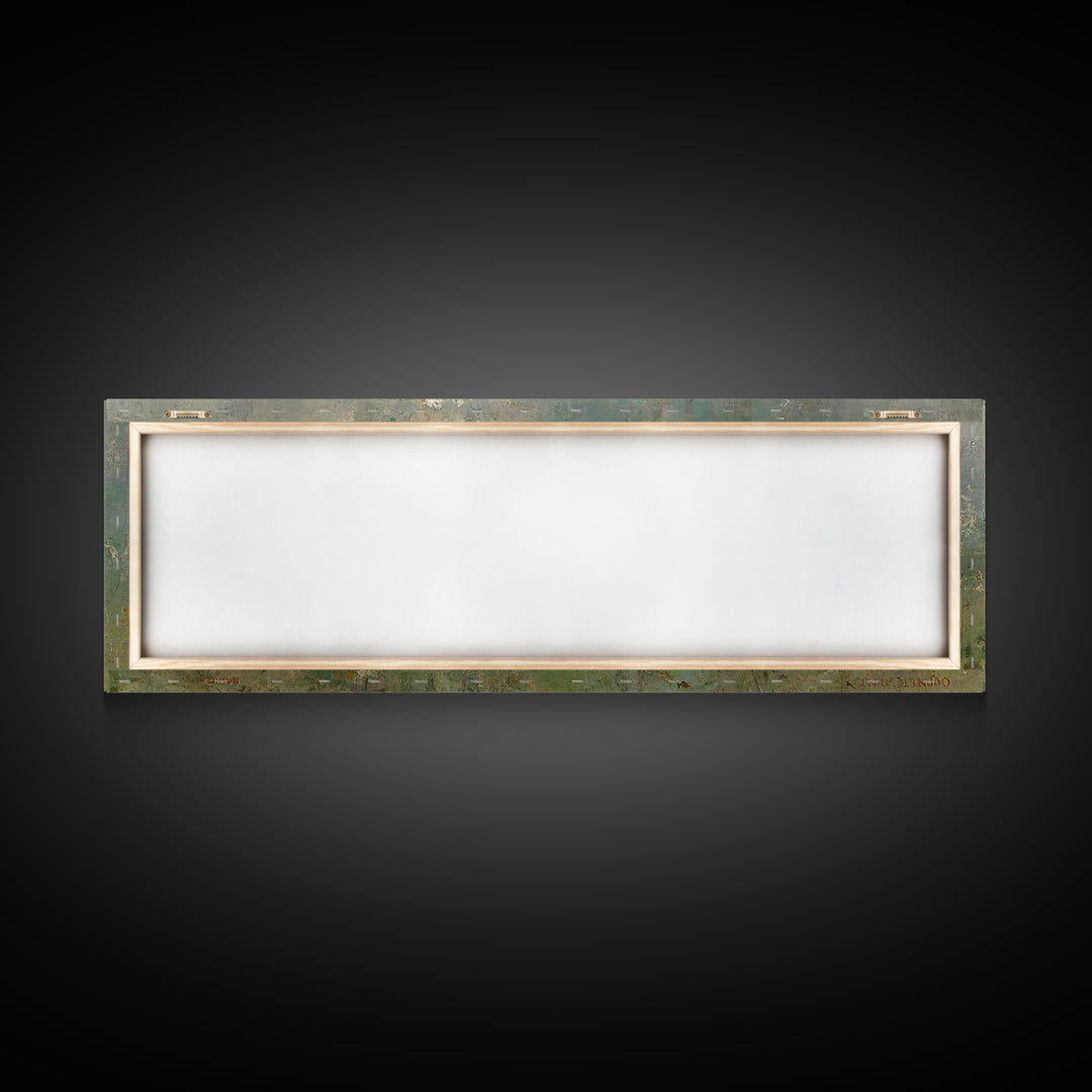 Quiet Meadow Grace, Framed Canvas Print, Christian Wall Art, Panoramic Frame, Christmas Art Prints, Christian Art Painting, Christian Gift