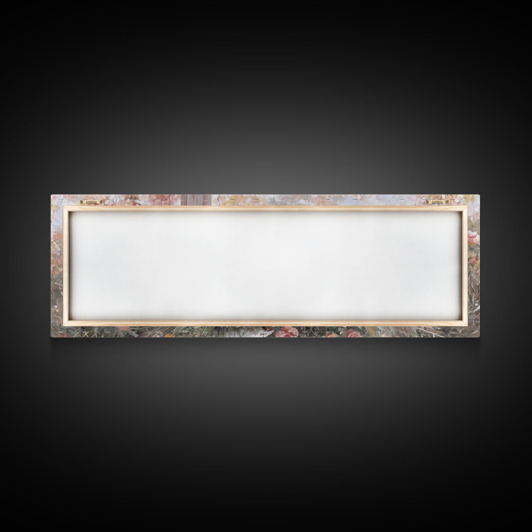 Field Of Promise – Framed Canvas Print – Christian Art Print – Panoramic Wall Art – Christian Christmas Art – Christian Decor For Home – Gi