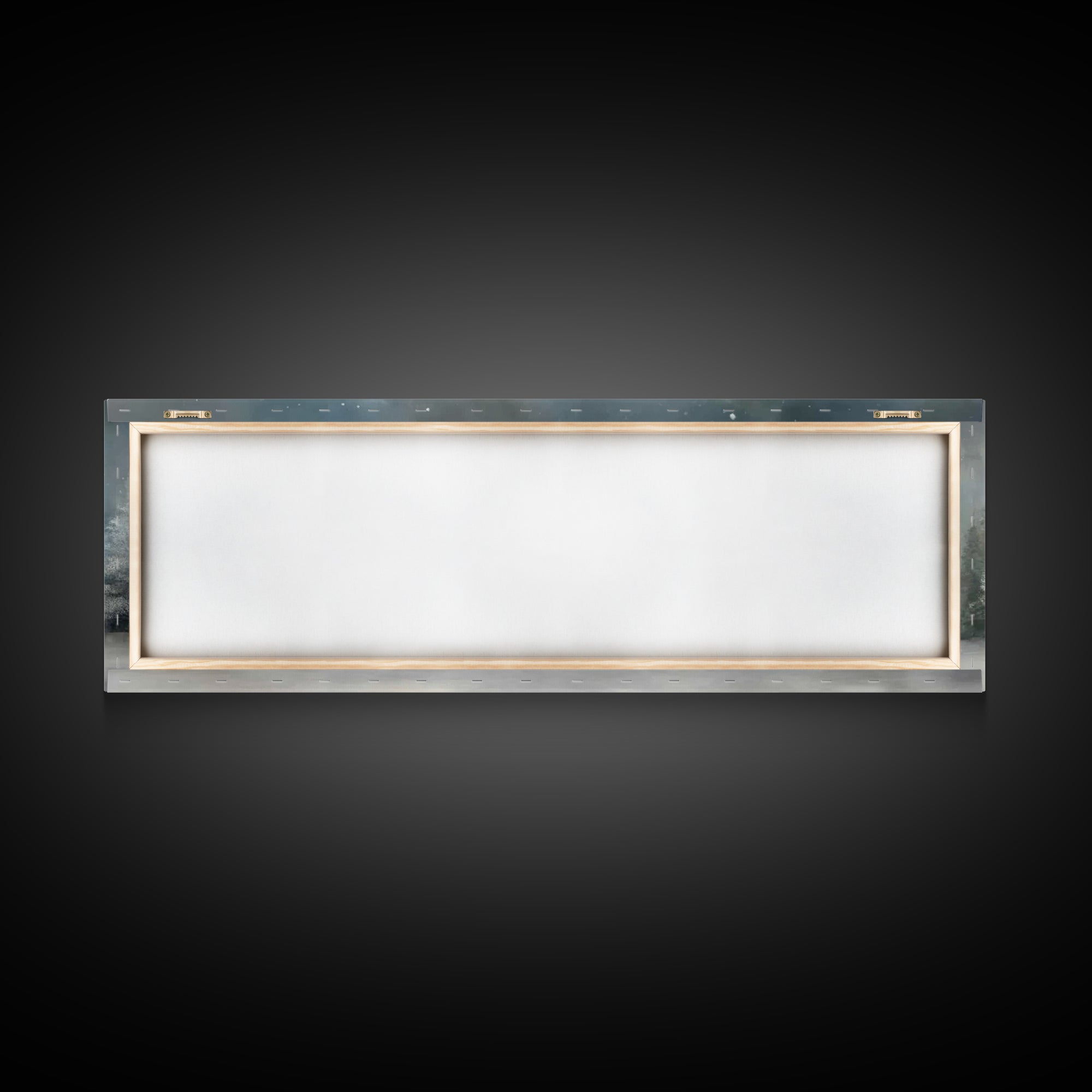 Winter Chapel Peace – Framed Canvas Print – Christian Wall Art – Panoramic Print – Christmas Art – Modern Christian Art – Christian Gift Id