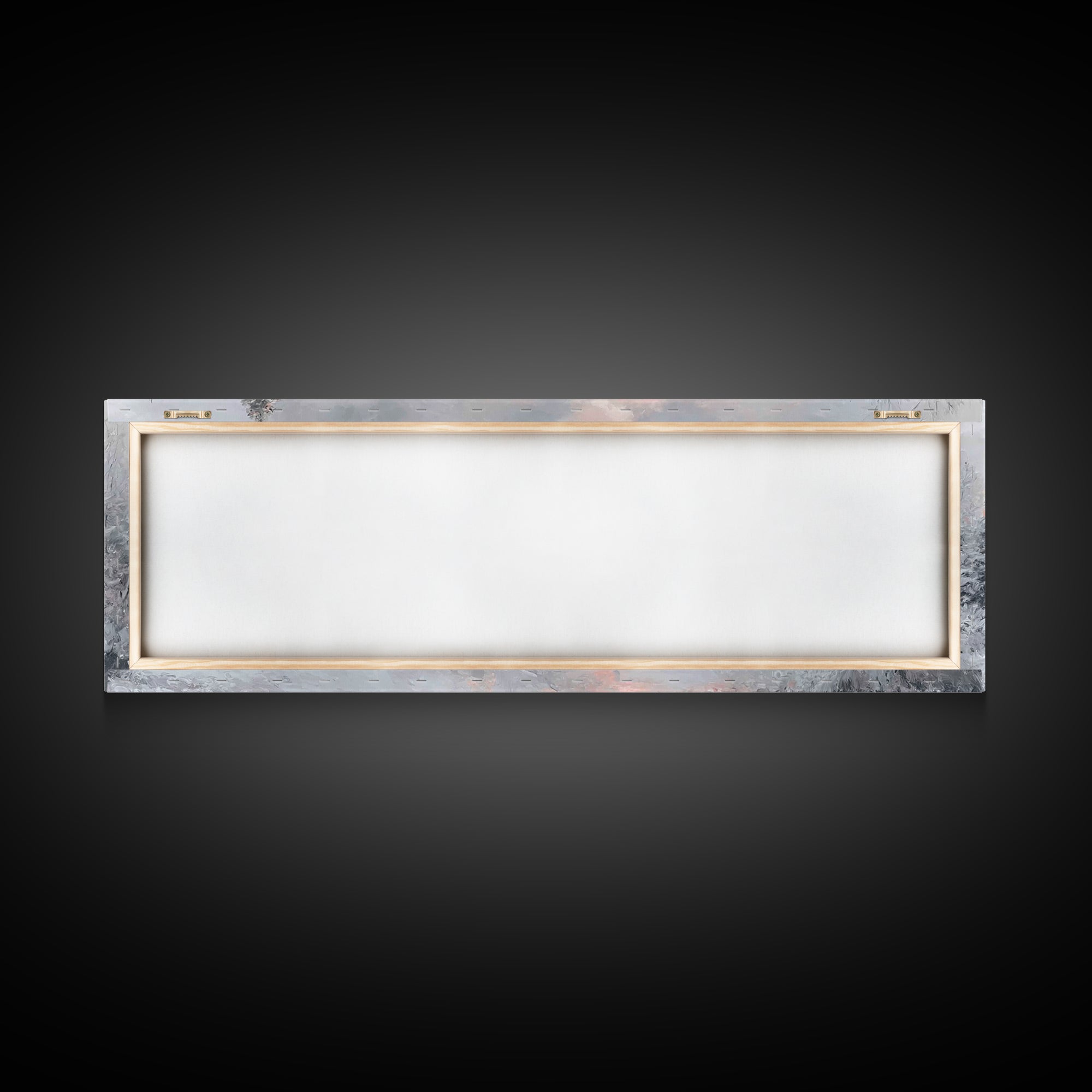 Radiant Winter Church, Framed Canvas Print, Christmas Wall Art, Christian Art Canvas, Moody Christmas Art, Panoramic Wall Art, Christian De