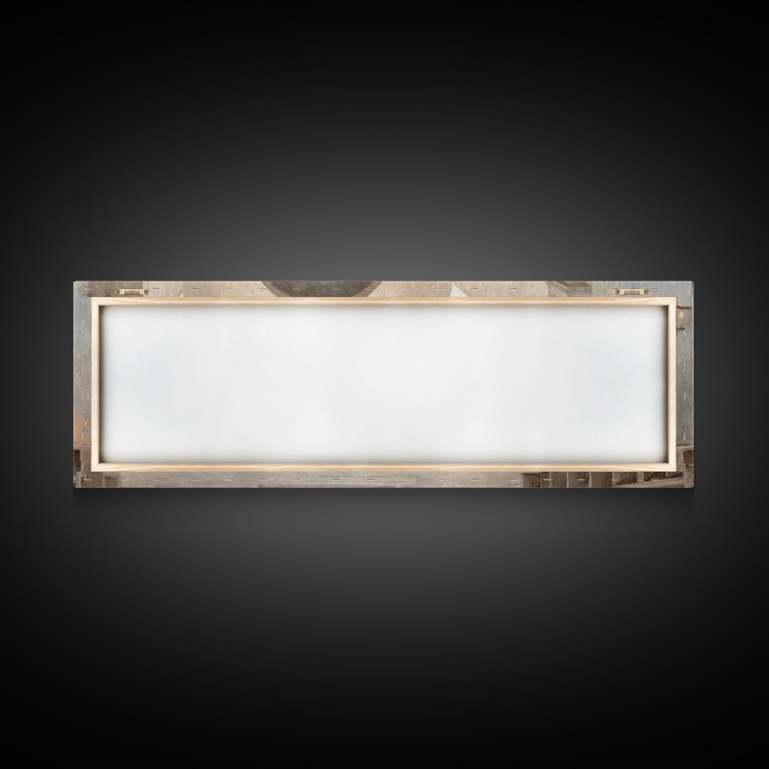 Cathedral Evening Grace – Framed Canvas Print – Christian Christmas Art – Christian Art – Christmas Canvas Wall Art – Panoramic Wall Art –