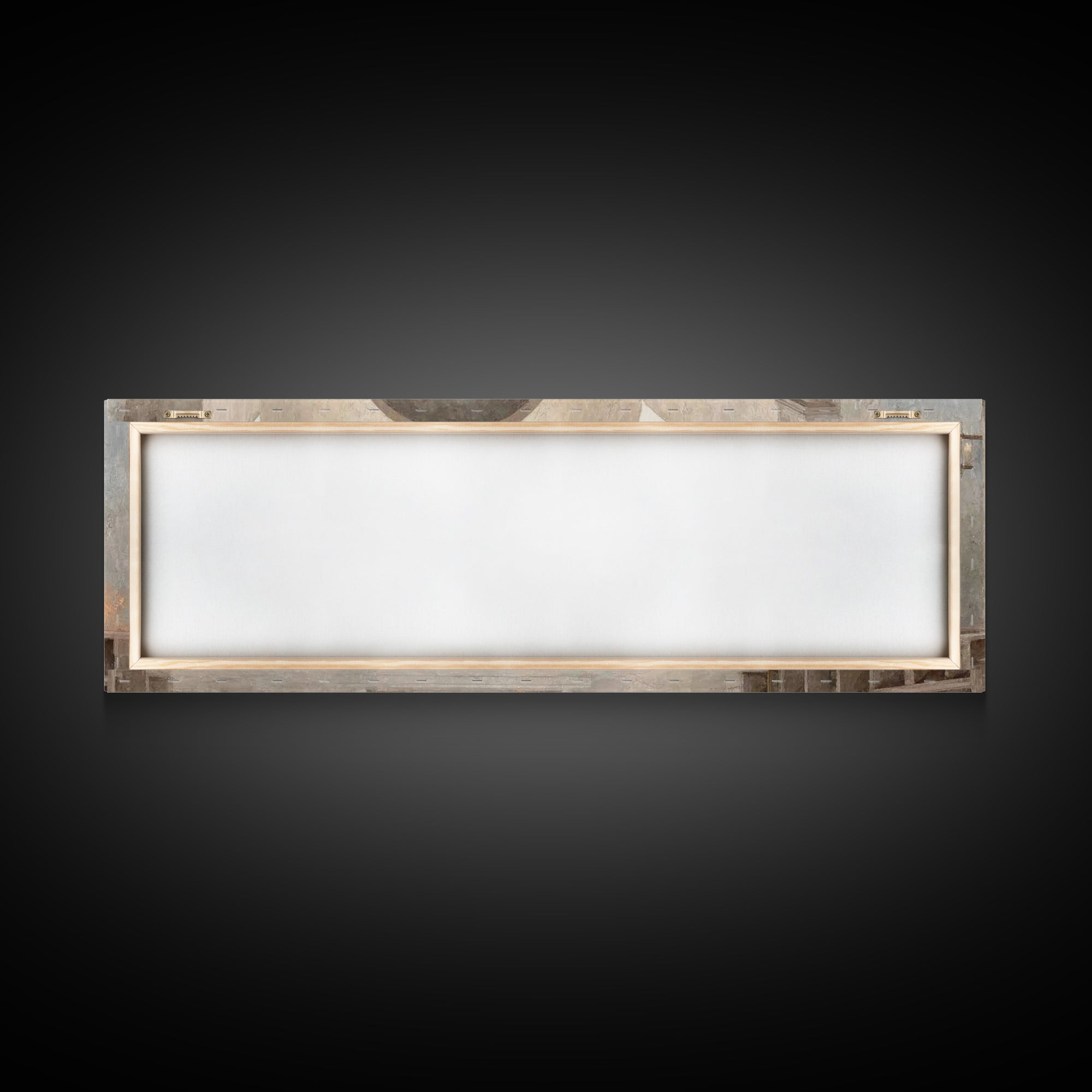 Cathedral Evening Grace – Framed Canvas Print – Christian Christmas Art – Christian Art – Christmas Canvas Wall Art – Panoramic Wall Art –