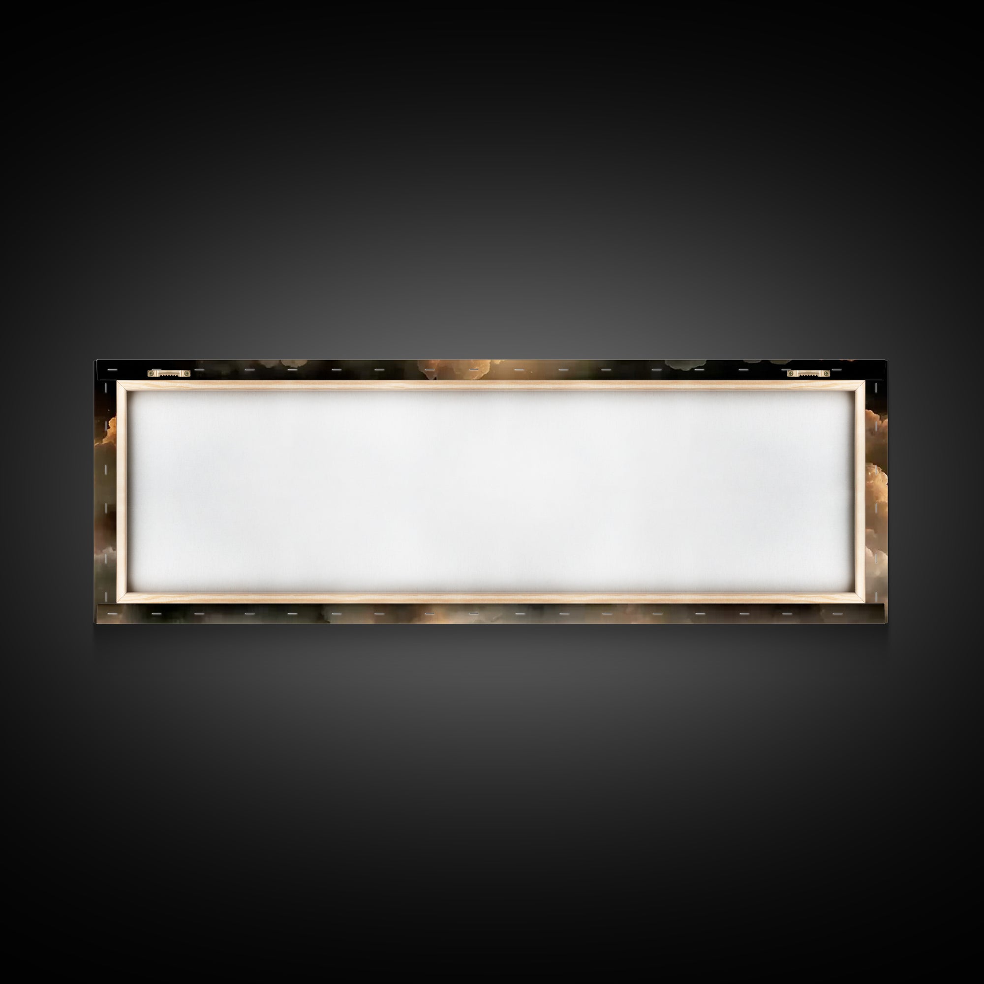 Cloudlit Supper, Framed Canvas Print, Christian Art, Christian Paintings, Panoramic Frame, Jesus Painting, Christmas Wall Art, Christian De