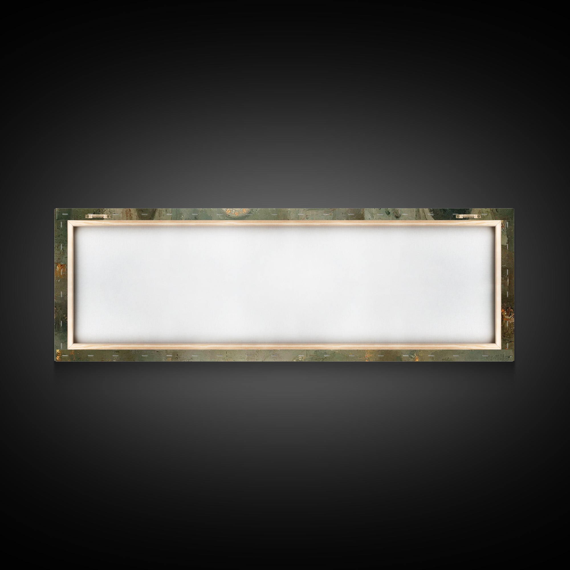 Gathered In Worship – Framed Canvas Print – Christian Wall Art – Panoramic Frame – Christmas Art – Christian Art Canvas – Christian Christm