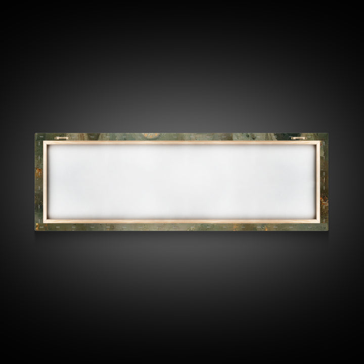 Gathered In Worship – Framed Canvas Print – Christian Wall Art – Panoramic Frame – Christmas Art – Christian Art Canvas – Christian Christm