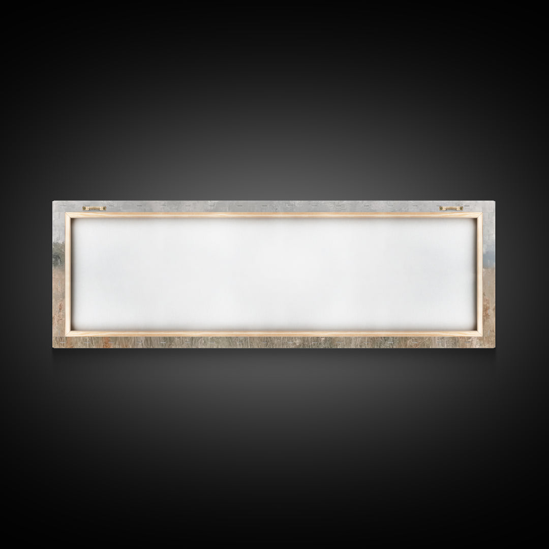 Pastoral Grace – Framed Canvas Print – Christian Wall Art – Jesus Painting – Panoramic Art – Christian Art Canvas – Christmas Art
