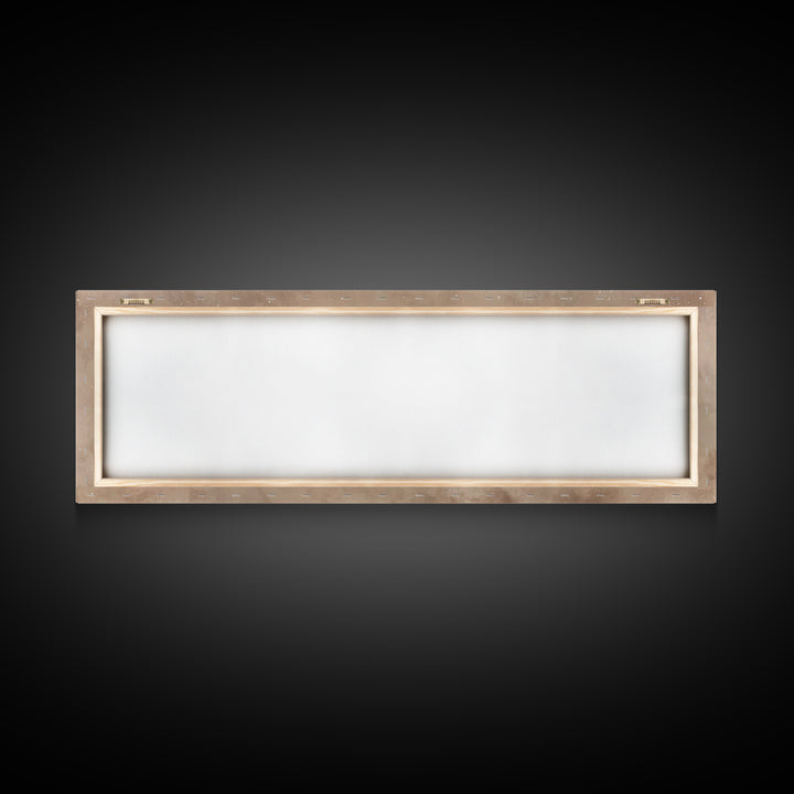 Silent Manger Light, Framed Canvas Print, Christian Christmas Art, Panoramic Art, Christian Wall Art, Christmas Canvas Wall Art, Christian
