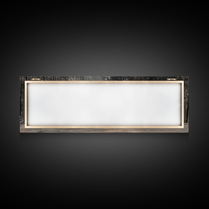 Midnight Nativity Glow – Framed Canvas Print – Christian Wall Art – Christian Art Canvas – Jesus Christmas Art – Panoramic Wall Art – Chris