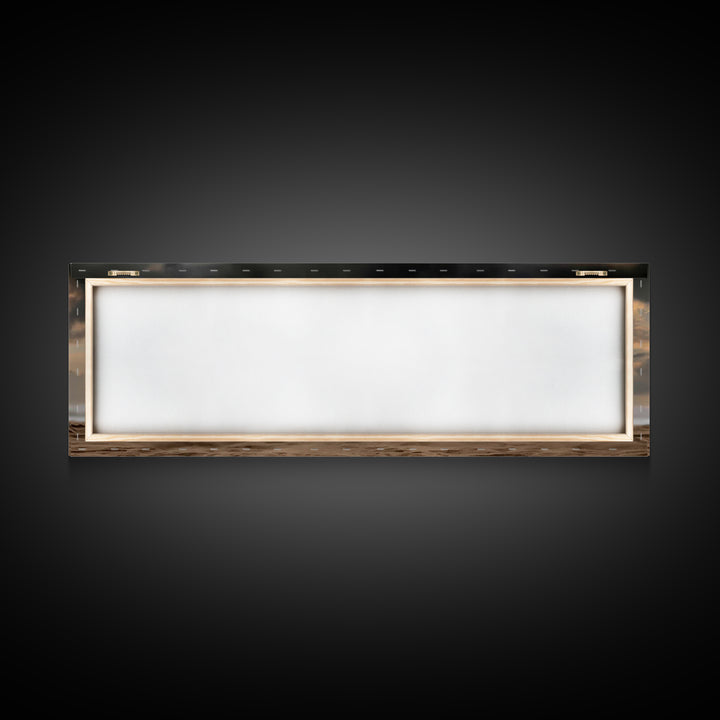 Sandy Nativity Horizon – Framed Canvas Print – Christian Christmas Art – Christian Art Canvas – Jesus Wall Art – Panoramic Art – Christian