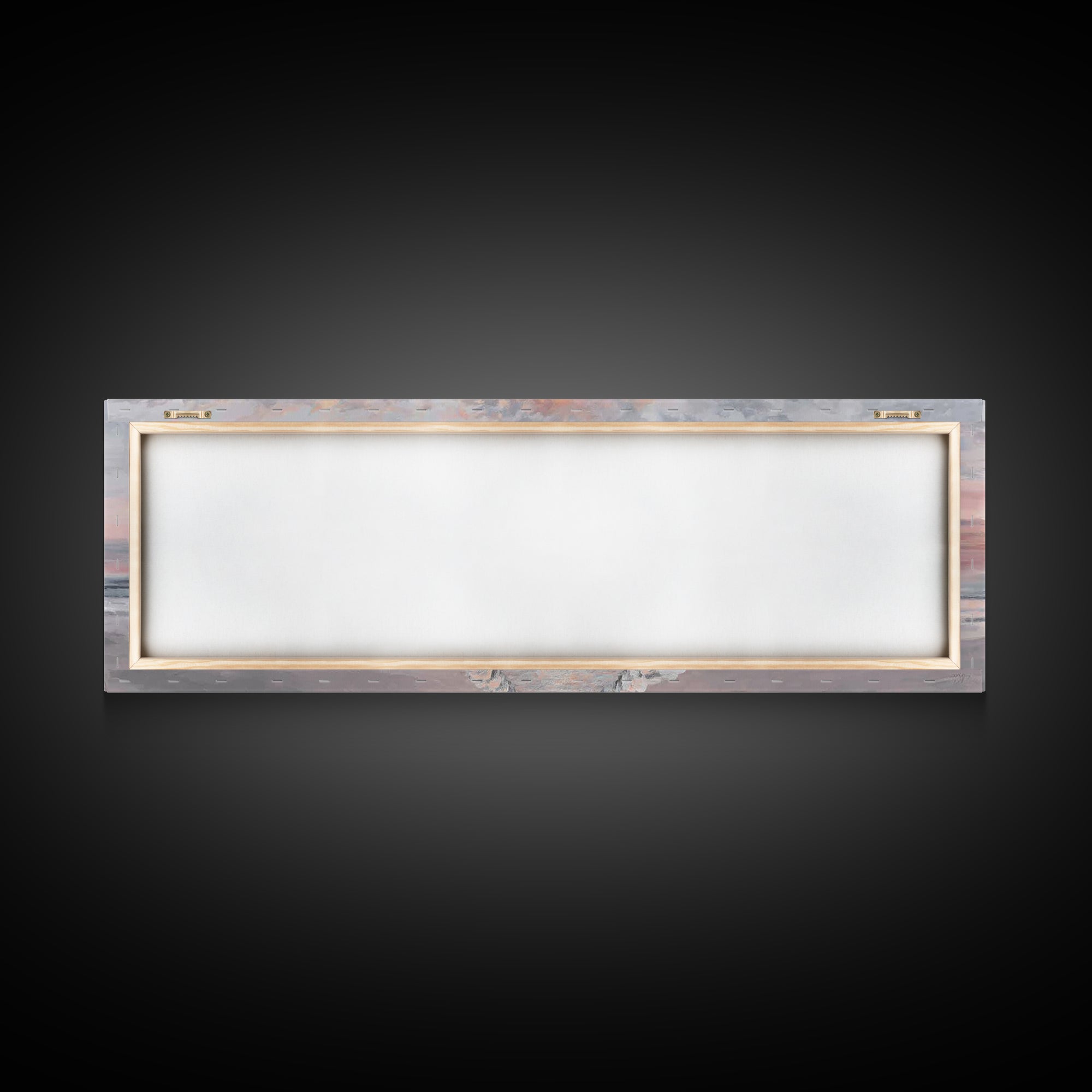 Shoreline Pyramids Light | Framed Canvas Print | Christian Wall Art | Christmas Art Prints | Christian Art Canvas | Panoramic Painting | Ch