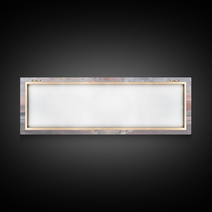 Shoreline Pyramids Light | Framed Canvas Print | Christian Wall Art | Christmas Art Prints | Christian Art Canvas | Panoramic Painting | Ch