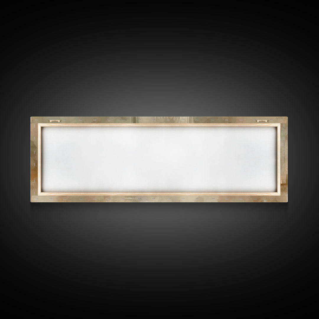 Procession Of Light, Framed Canvas Print, Christian Christmas Art, Panoramic Art, Christian Wall Art, Christmas Canvas Wall Art, Christian
