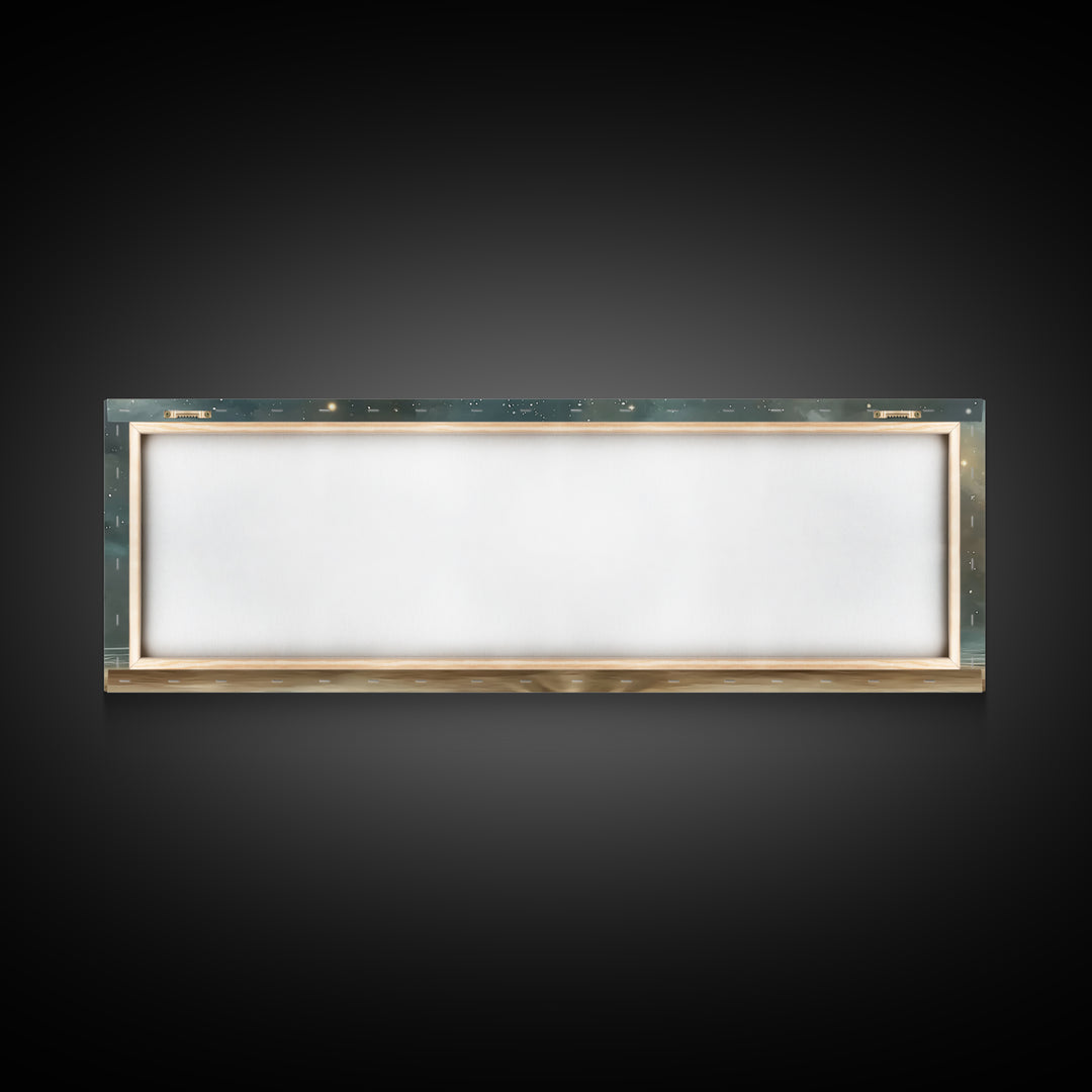 Little Holy Rest – Framed Canvas Print – Christian Christmas Art – Christian Art Canvas – Panoramic Painting – Jesus Christmas Art – Christ