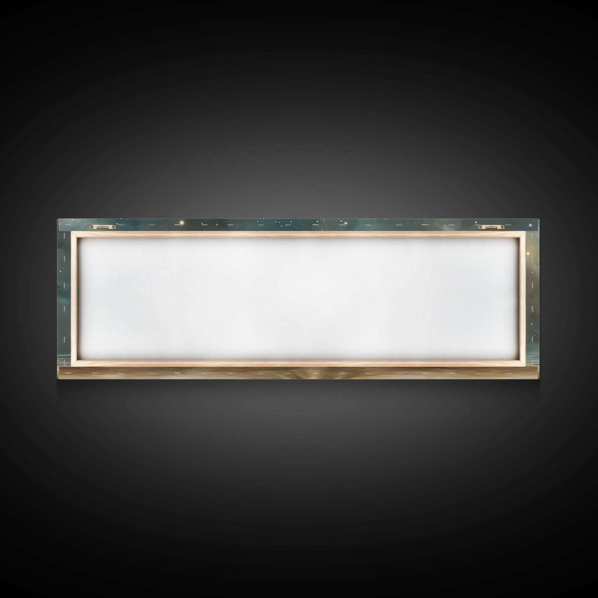 Little Holy Rest – Framed Canvas Print – Christian Christmas Art – Christian Art Canvas – Panoramic Painting – Jesus Christmas Art – Christ