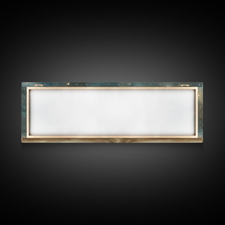 Little Holy Rest – Framed Canvas Print – Christian Christmas Art – Christian Art Canvas – Panoramic Painting – Jesus Christmas Art – Christ