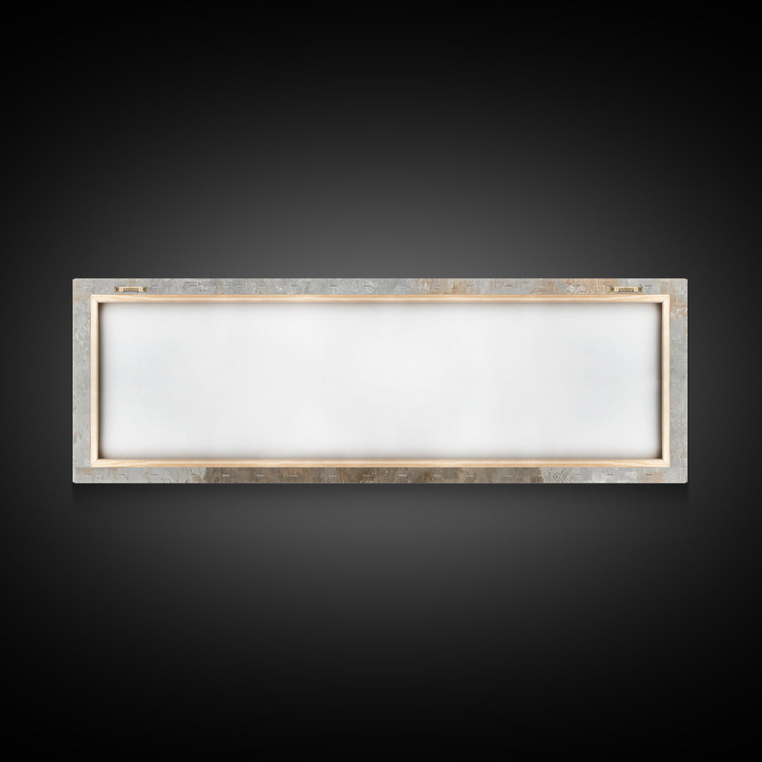 Tiny Manger Grace – Framed Canvas Print – Christmas Wall Art – Christian Art Canvas – Panoramic Painting – Jesus Christmas Art – Christian