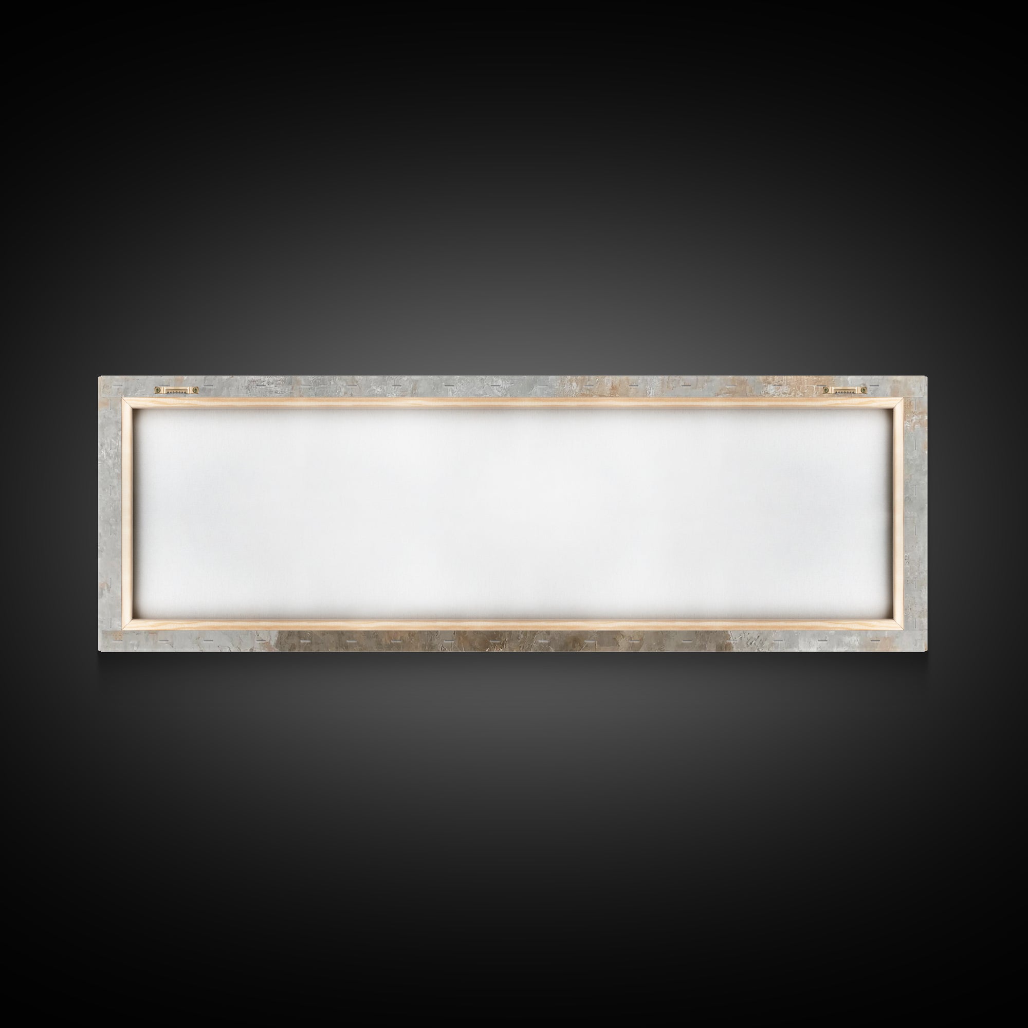 Tiny Manger Grace – Framed Canvas Print – Christmas Wall Art – Christian Art Canvas – Panoramic Painting – Jesus Christmas Art – Christian