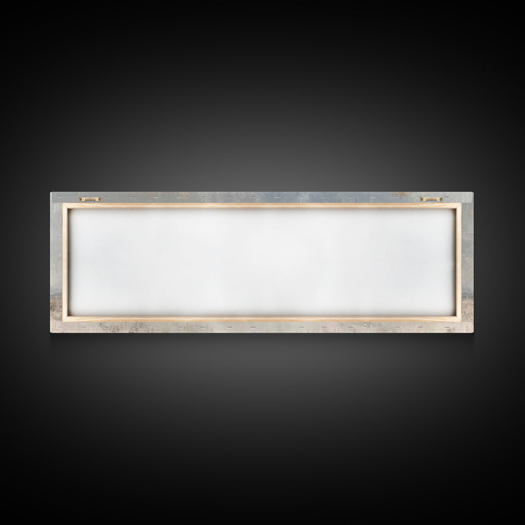 Silent Stable Light – Framed Canvas Print – Christian Art Canvas – Panoramic Wall Art – Christmas Art – Christian Wall Art – Jesus Painting