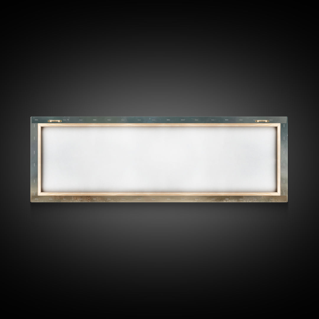 Starry Night Manger | Framed Canvas Print | Christian Wall Art | Panoramic Painting | Christmas Wall Art | Jesus Painting