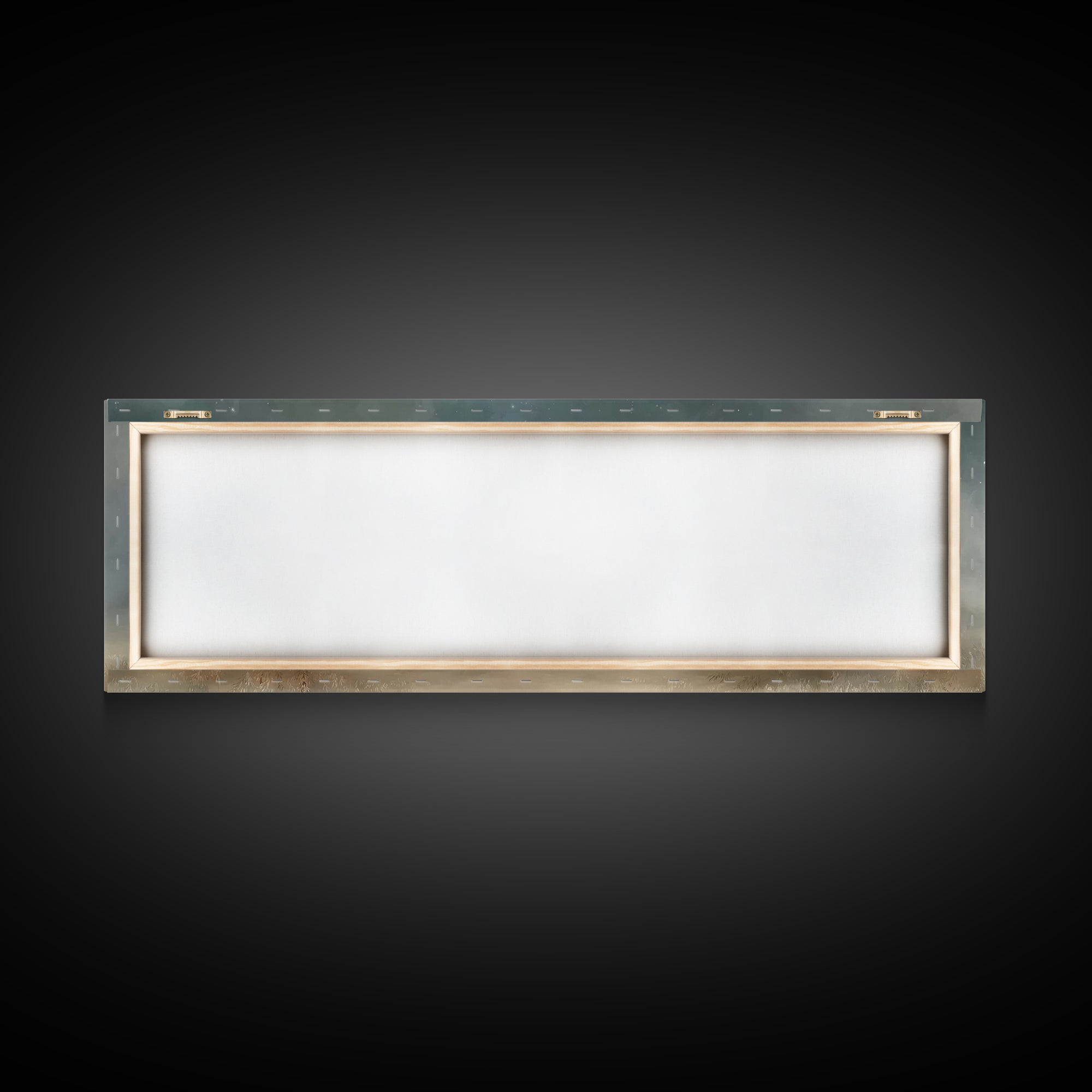 Starry Night Manger | Framed Canvas Print | Christian Wall Art | Panoramic Painting | Christmas Wall Art | Jesus Painting