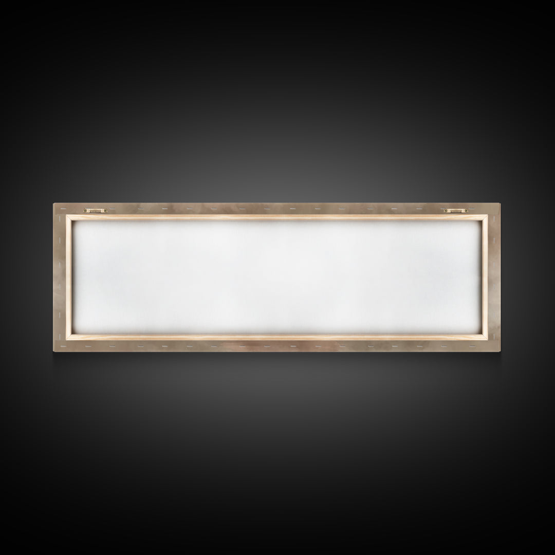 Solitary Road Grace | Framed Canvas Print | Christian Wall Art | Panoramic Frame | Christian Art | Christmas Art | Jesus Painting