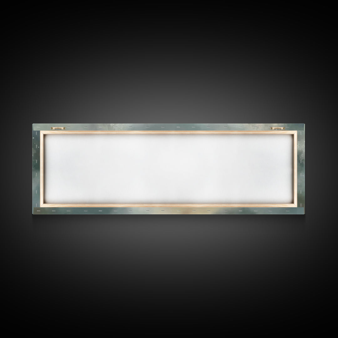 Path Of Gentle Light – Framed Canvas Print – Panoramic Art – Christian Wall Art – Jesus Painting – Christian Art Canvas – Modern Christian