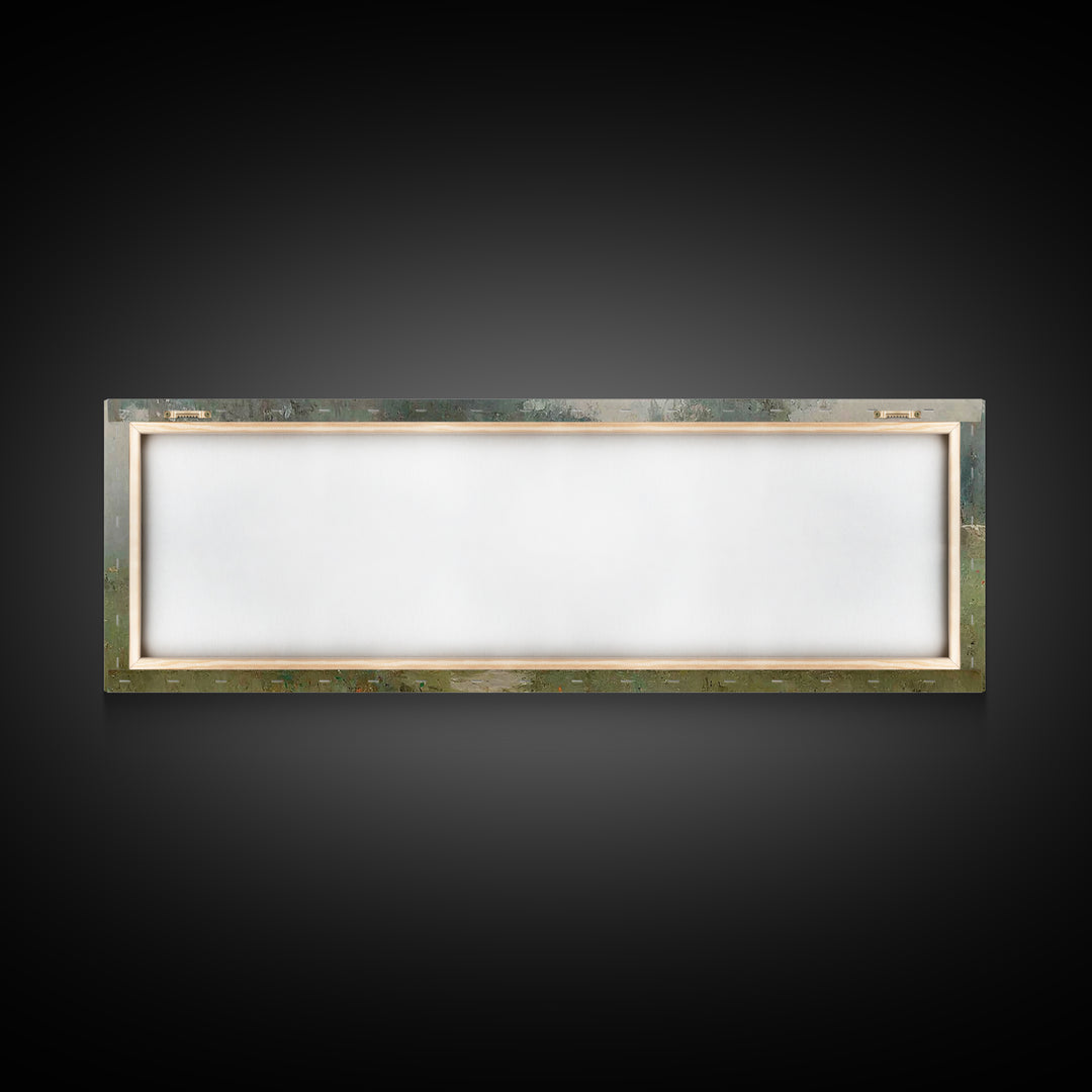 Hope Beyond The Stone – Framed Canvas Print – Panoramic Painting – Christian Art Canvas – Christian Wall Art – Resurrection Art – Christian