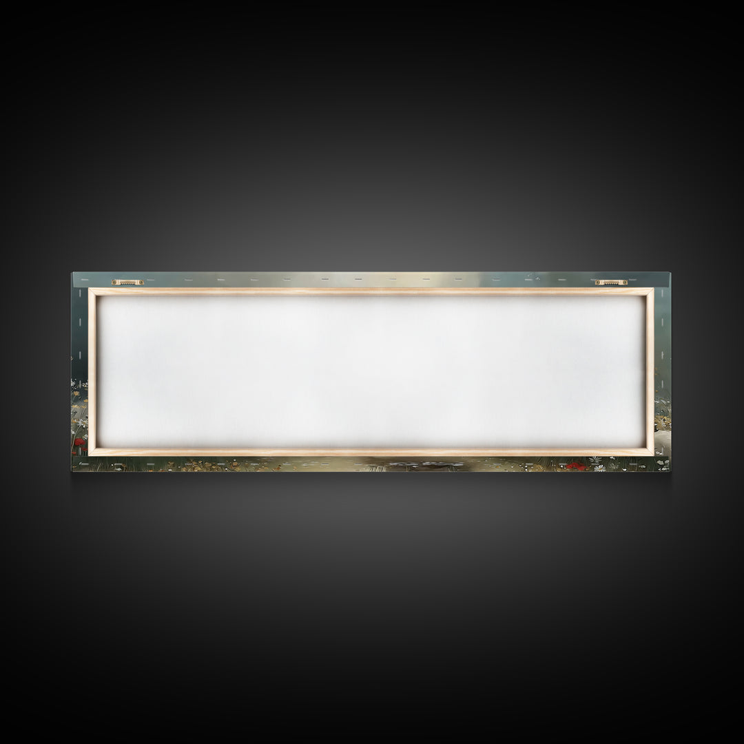 Heavenly Bloom Path | Framed Canvas Print | Christian Art Canvas | Christian Christmas Art | Panoramic Wall Art | Christian Wall Art | Jesu