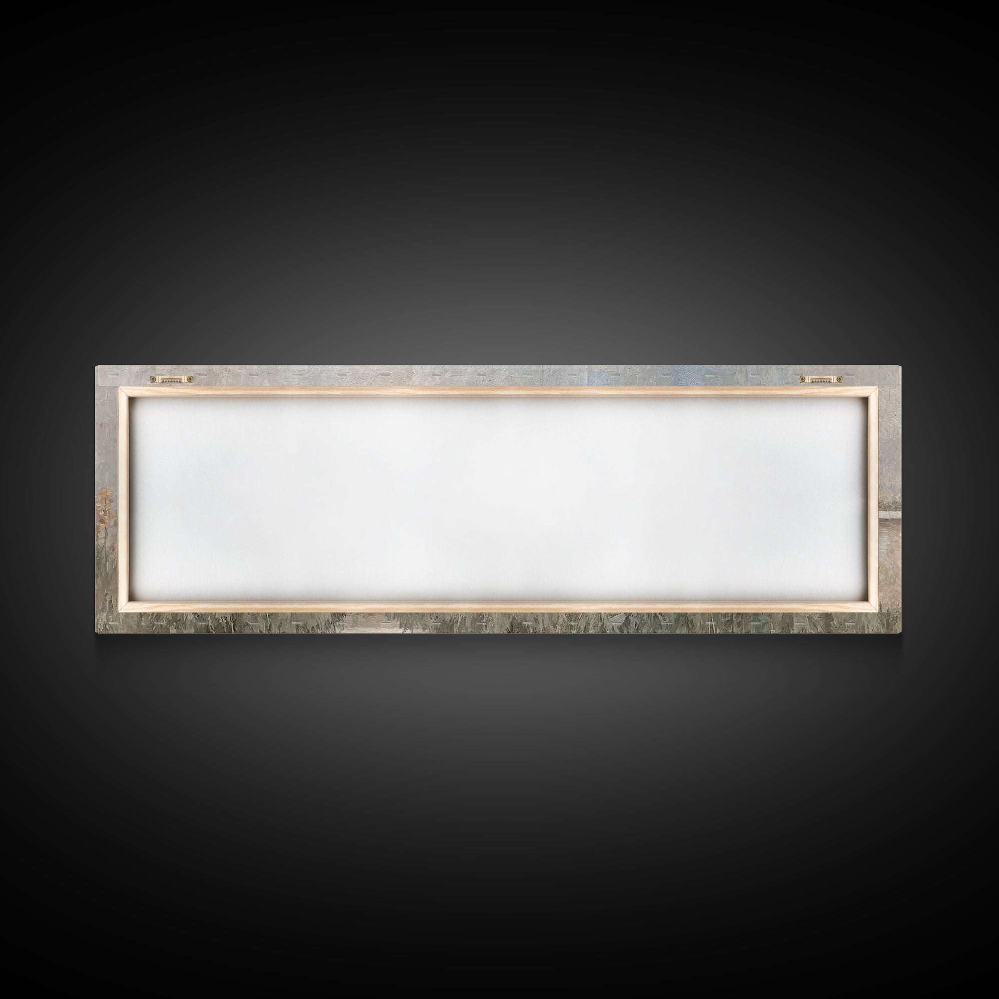 Radiant Stone Refuge – Framed Canvas Print – Christian Christmas Art – Panoramic Art – Christian Art Canvas – Jesus Painting – Christian Wa