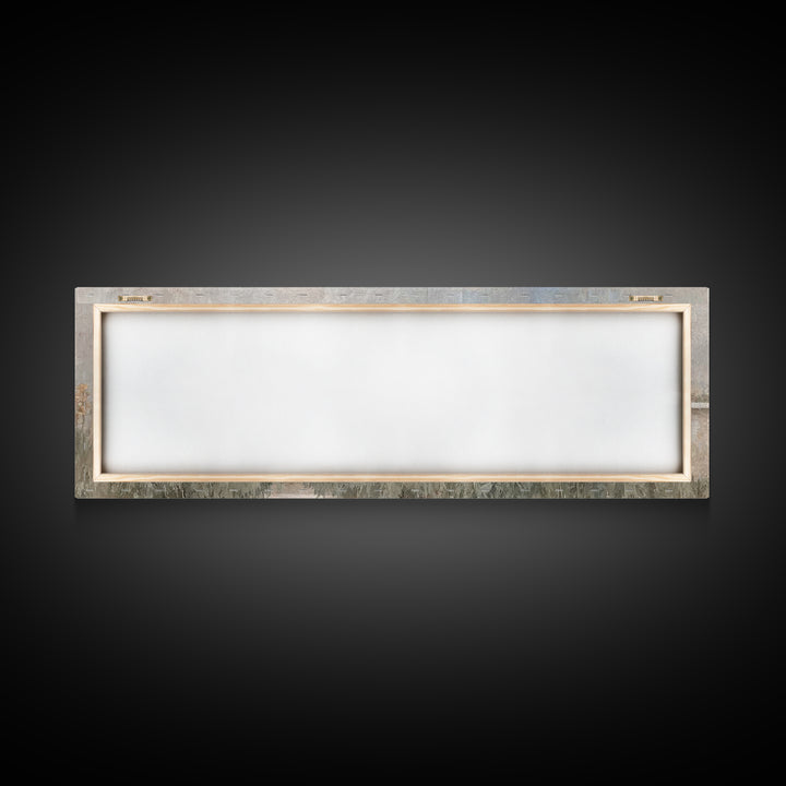 Radiant Stone Refuge – Framed Canvas Print – Christian Christmas Art – Panoramic Art – Christian Art Canvas – Jesus Painting – Christian Wa