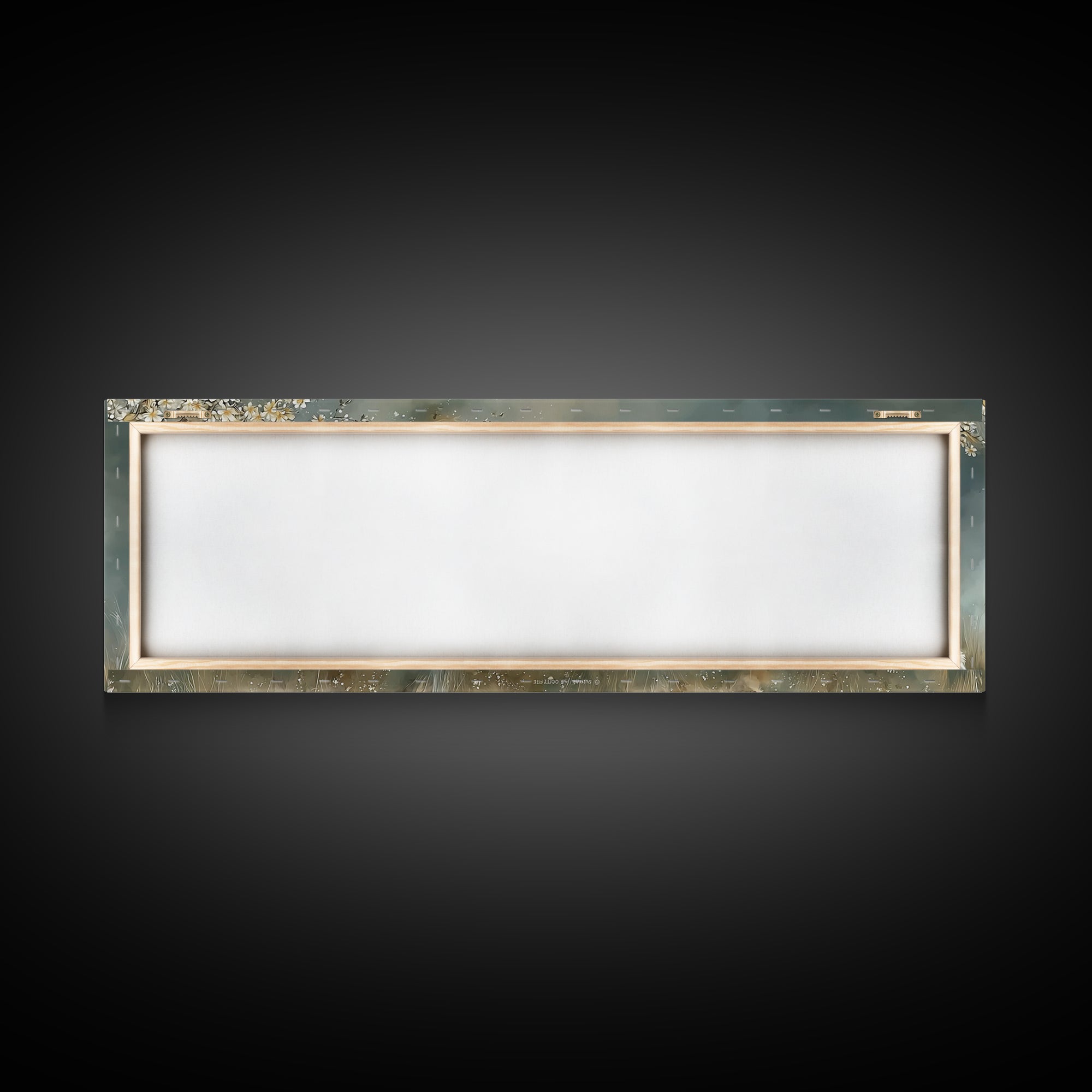 Peaceful Pasture Light – Framed Canvas Print – Panoramic Painting – Christian Art Canvas – Christian Wall Art – Jesus Painting – Christian