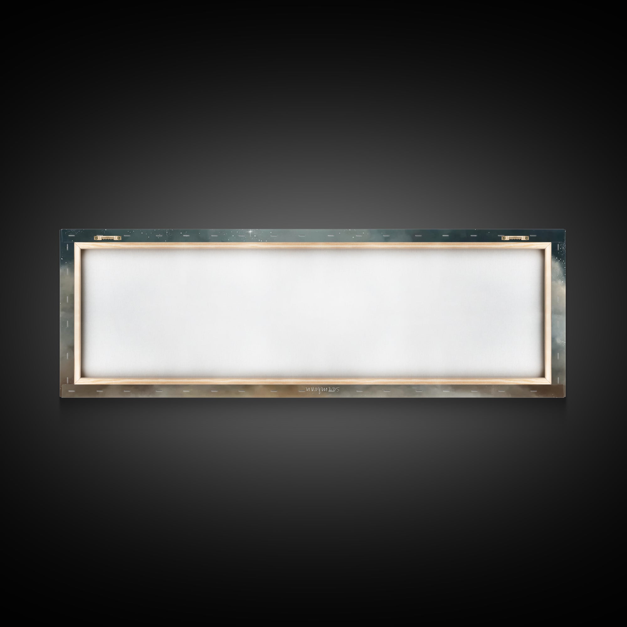 Silent Church Light – Framed Canvas Print – Panoramic Wall Art – Christian Art – Christian Christmas Art – Christian Art Canvas – Christmas