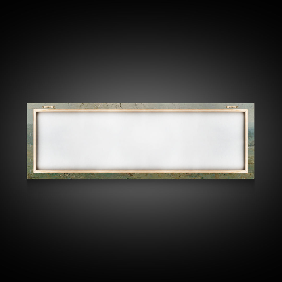 Pasture Of Grace – Framed Canvas Print – Panoramic Art – Christian Wall Art – Christian Art Canvas – Jesus Painting – Christian Christmas A